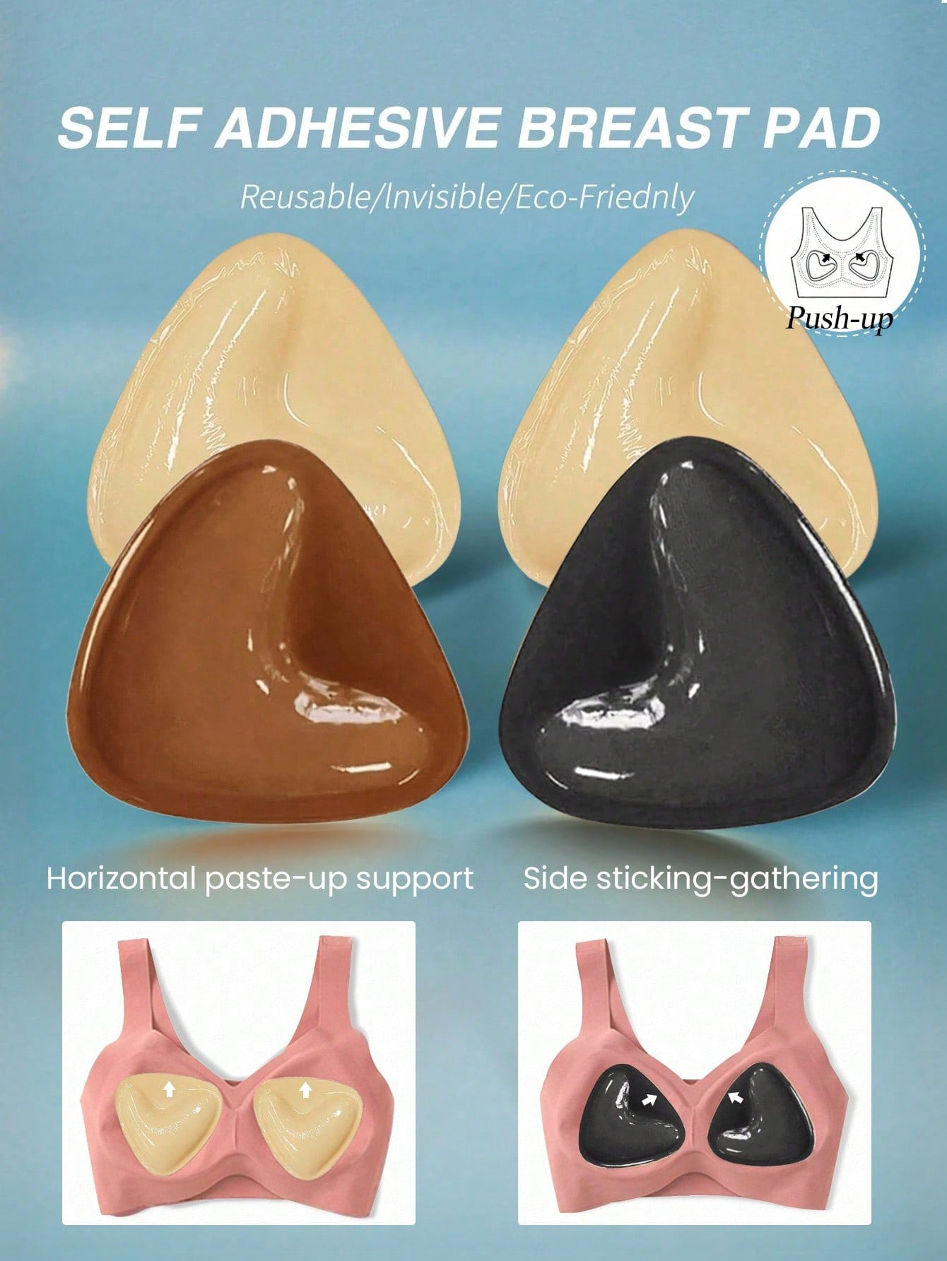 Strapless Bra Adhesive - 2 peças de fita adesiva dupla